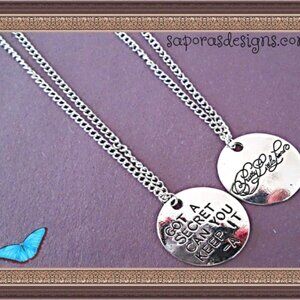 Pretty Little Liars Got A Secret Can You Keep It -A Necklaces (2) Silver Tone